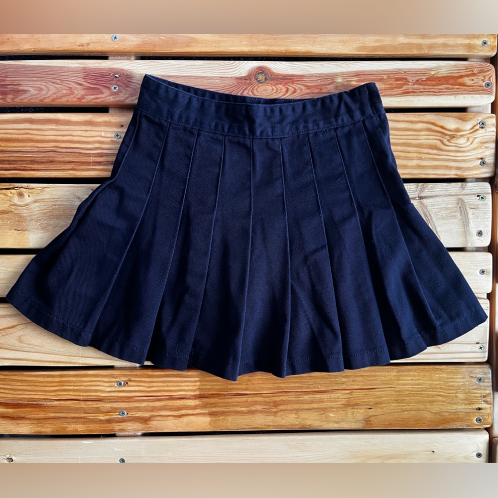 Brandy Melville Navy Pleated Skirt Y2K